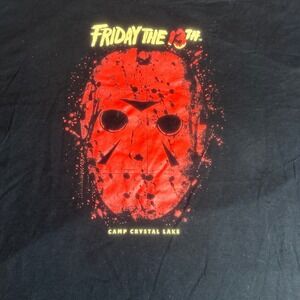 Friday The 13th Jason Mask T Shirt Mens 3XL XXXL Horror Mad Engine Slasher Black